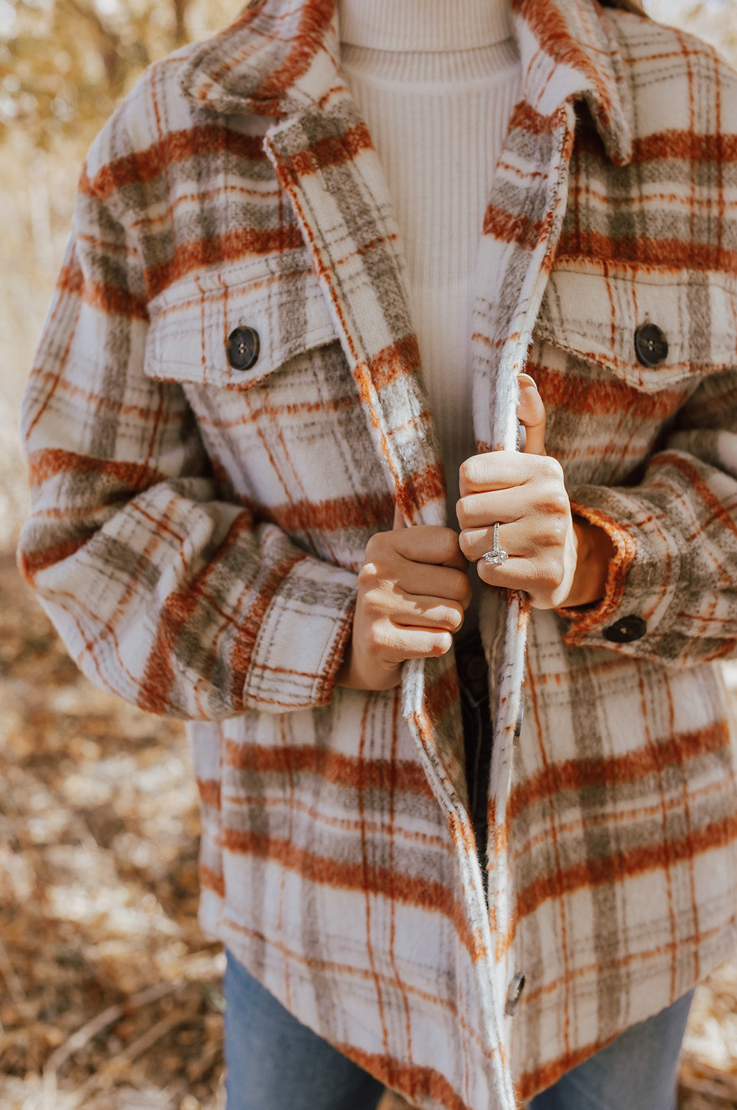 THE FALL INTO PLACE FLANNEL IN HARVEST PLAID