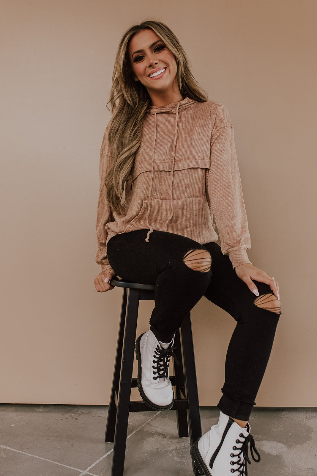 THE CADENCE HOODIE IN CAMEL