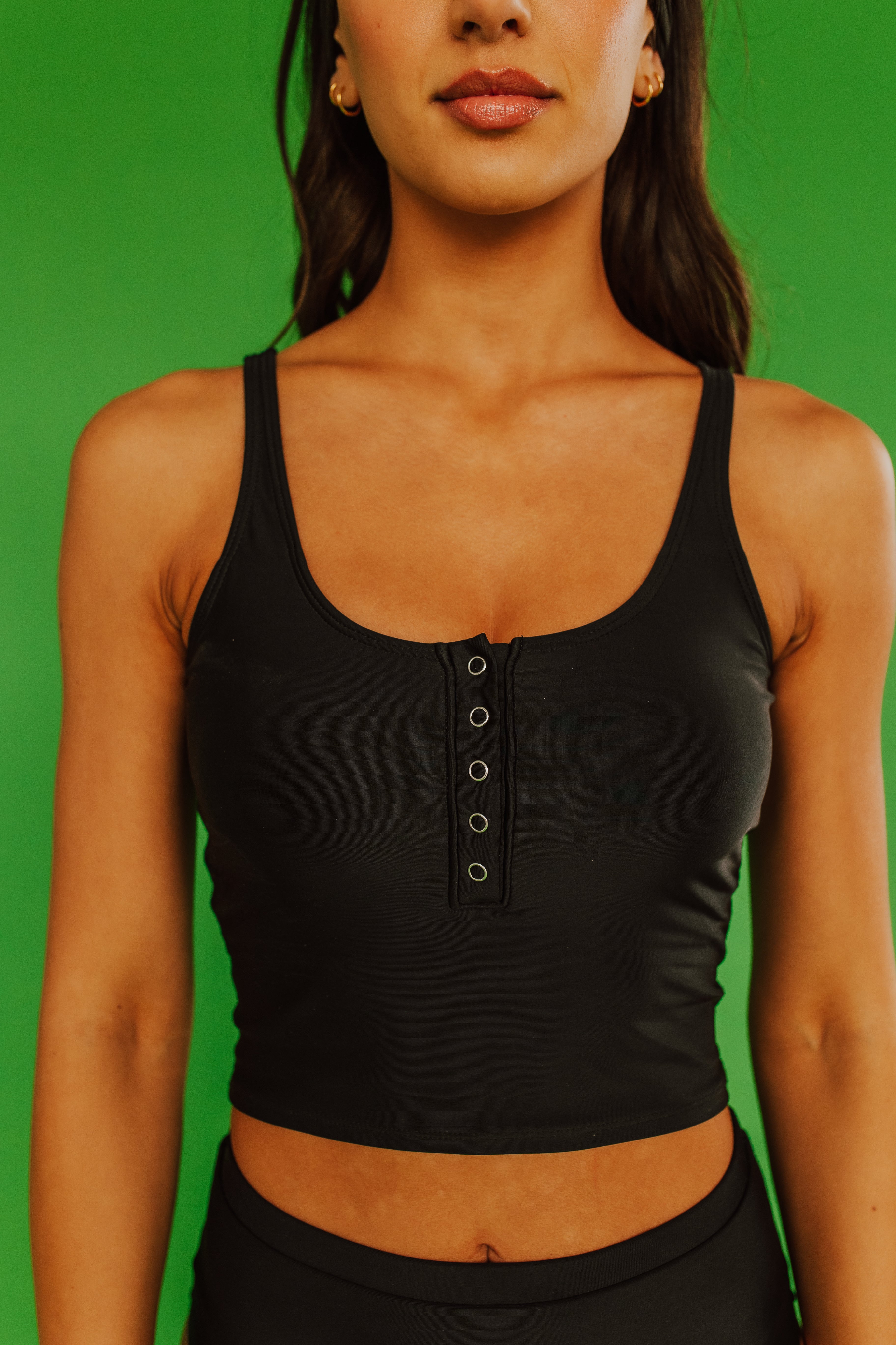 Black midkini swimsuit top cheap