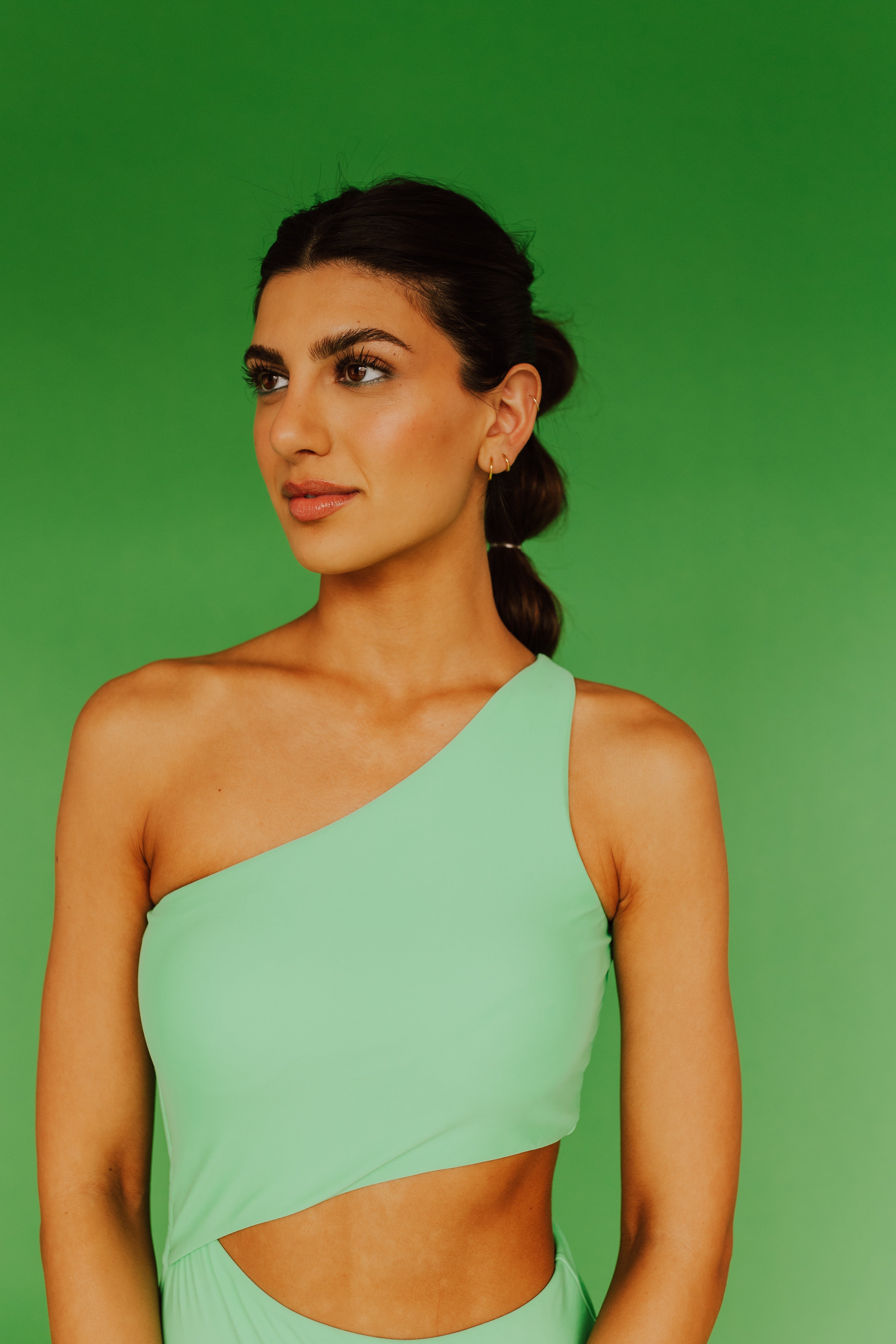 CANCUN CUT OUT ONE PIECE IN LIME BY PINK DESERT – Pink Desert