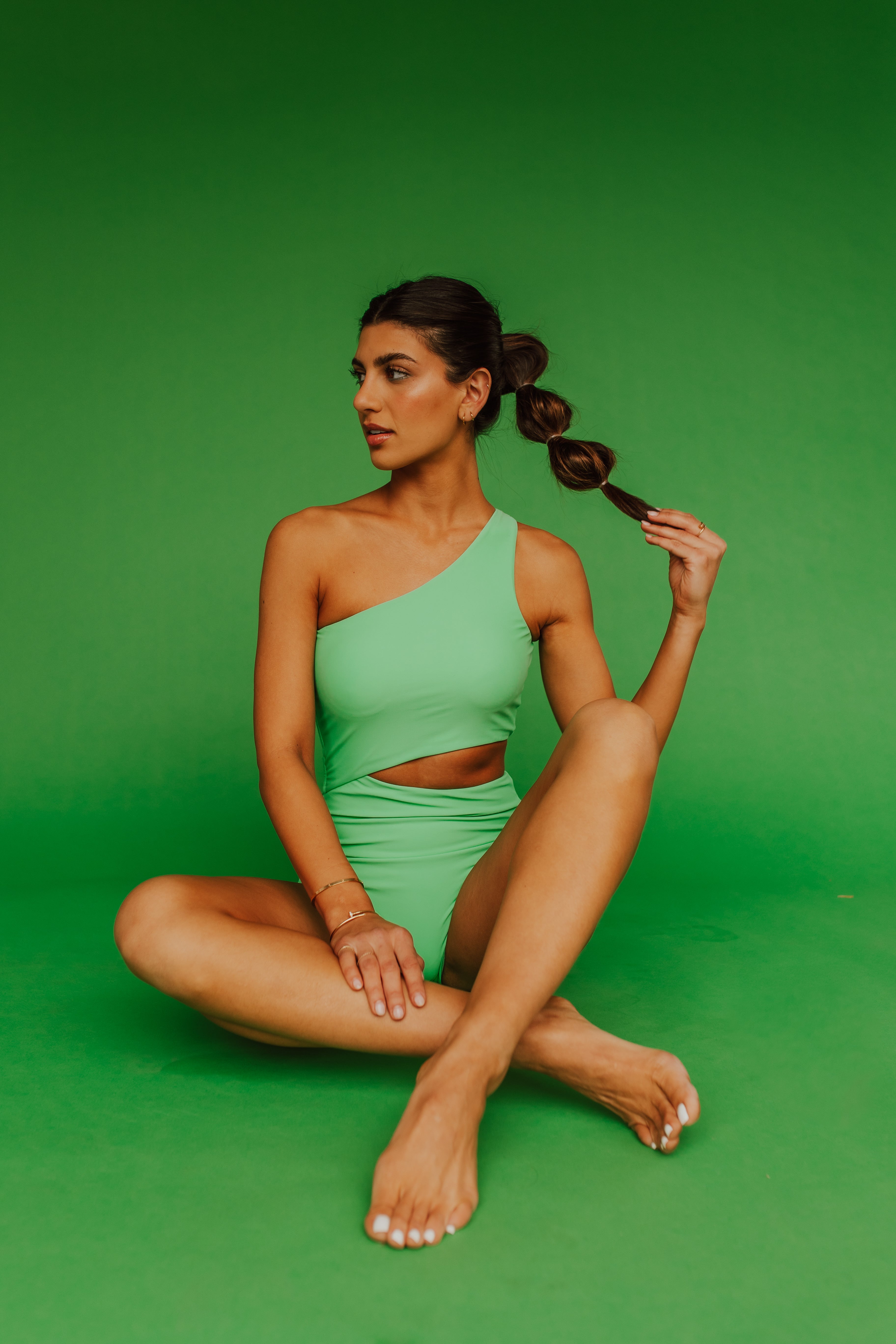 CANCUN CUT OUT ONE PIECE IN LIME BY PINK DESERT – Pink Desert